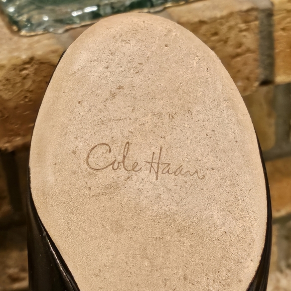 Cole Haan Air Elly OT Ballet Wedge Flats Silver Metallic Sz 7.6 #D24279 - Picture 6 of 11